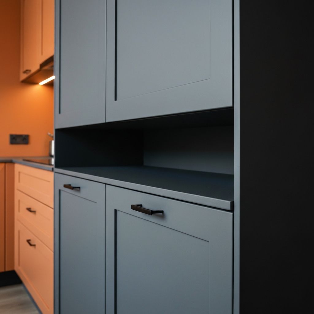 Modern Gray Cabinet Refinish - Chapel Hill